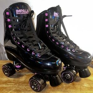 Impala Rollerskates Quad Skate Size Us 10 Women's, Black Holographic